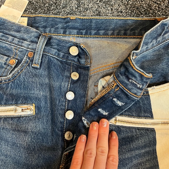 levis colorblock straight leg jeans - Picture 2 of 3